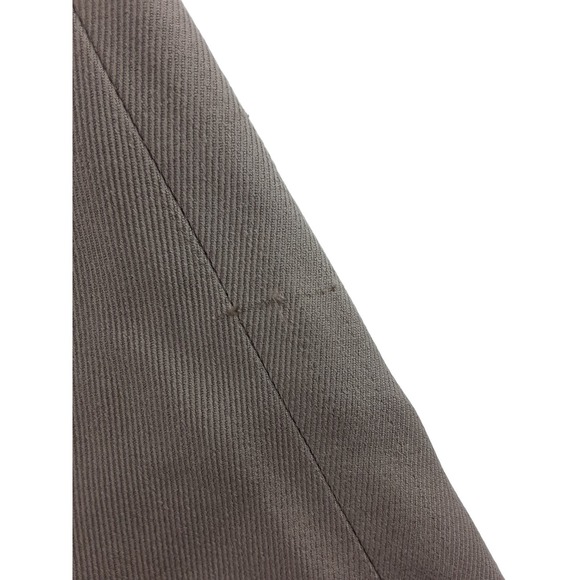 Vintage Talbots Women's Tan Khaki 100% Silk High Waist Straight Leg Pants 12 - Picture 6 of 10